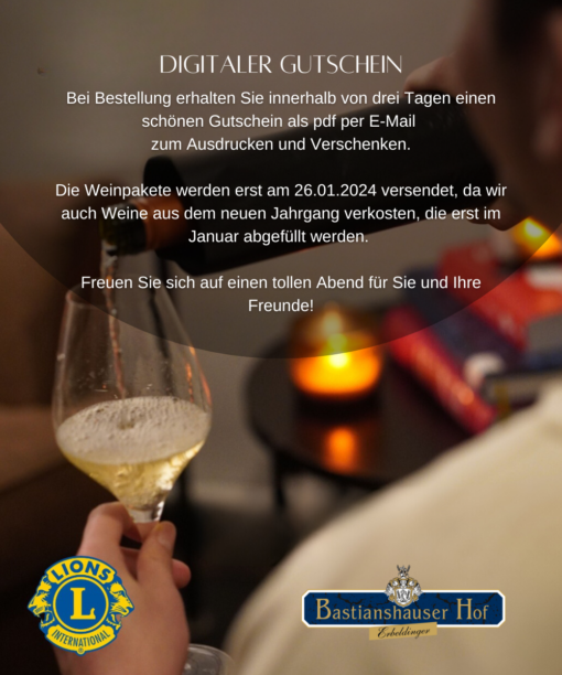 Online Weinprobe Digitaler Gutschein